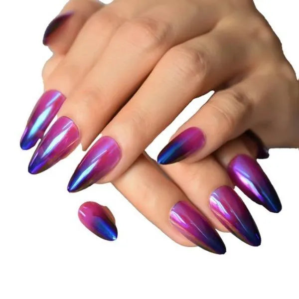 Multicolor Fake Nails ABS Plastic Bridal Party Wear